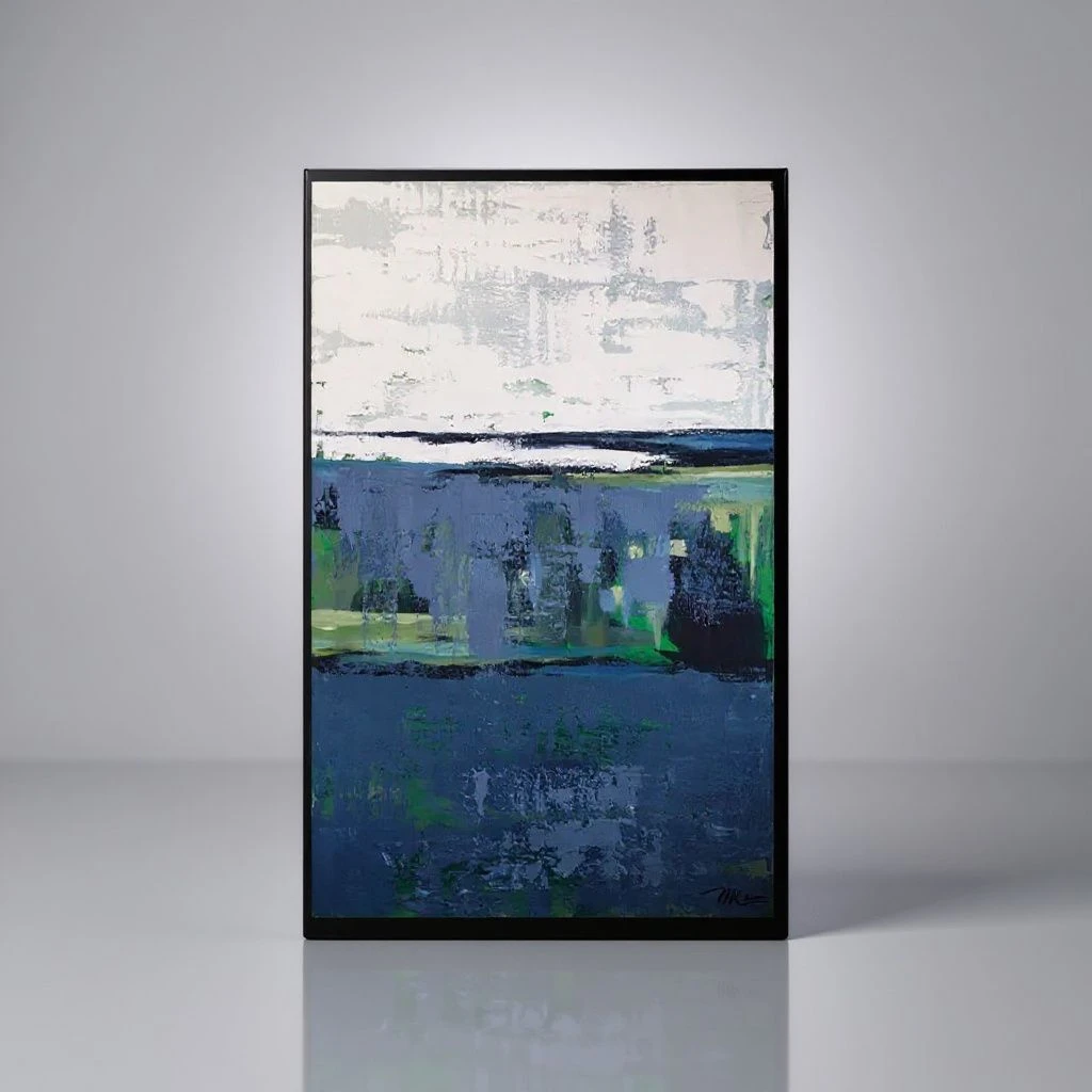 Green and blue reflection