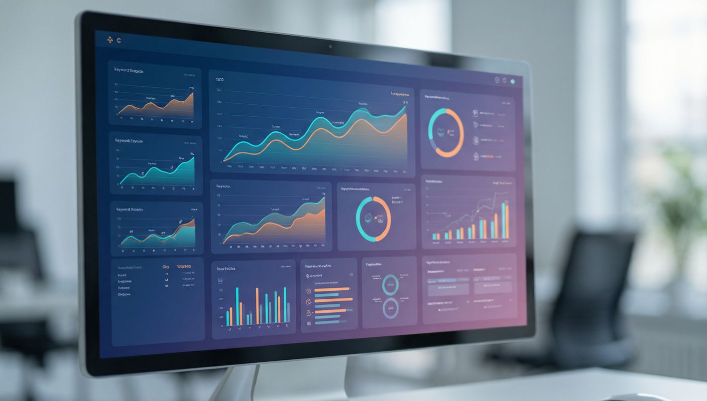 Инфографика, показывающая цикл от сбора семантики и публикации контента до измерения трафика и обновления карты спроса.