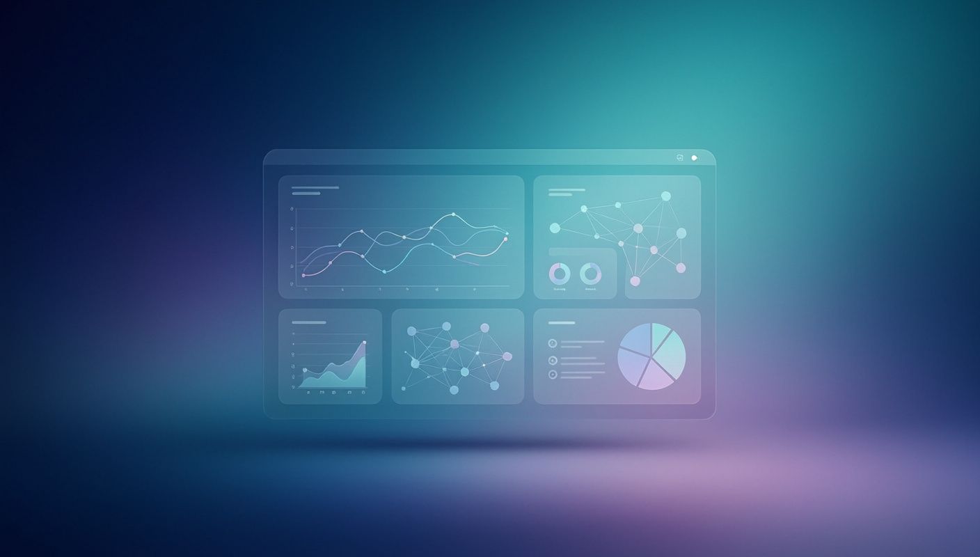 Схематичное изображение рабочего пространства GrowPages: на экране видна карта спроса, связанная с календарём публикаций и аналитической панелью.