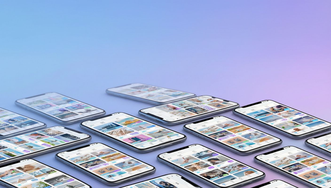 Сравнительная таблица форматов: столбцы — социальная сеть (VK, Telegram, Instagram, LinkedIn), строки — тип контента (текст, изображение, видео, сторис), ячейки — ограничения по размеру и длительности.